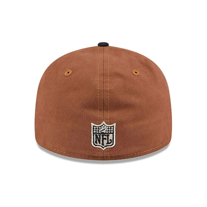 This is a Oakland Raiders NFL Champions Dark Beige Retro Crown 59FIFTY Fitted Cap 6