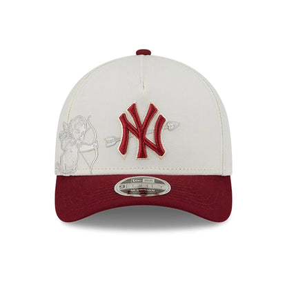 This is a New York Yankees Cherub Chrome White 9FORTY M-Crown A-Frame Adjustable Cap 3