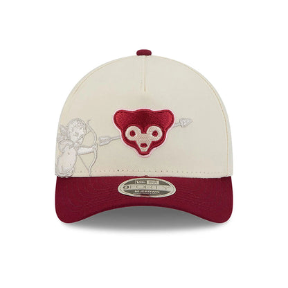 This is a Chicago Cubs Cherub Chrome White 9FORTY M-Crown A-Frame Adjustable Cap 3