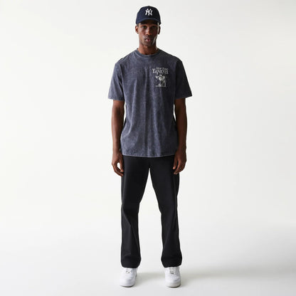 The Male model is wearing New York Yankees MLB Character Navy T-Shirt 7