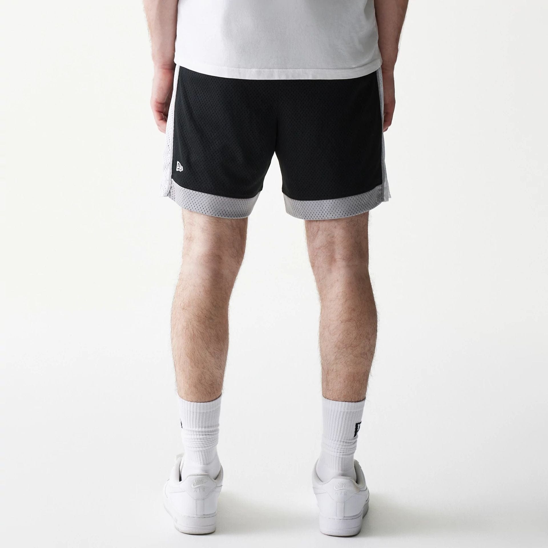 The Male model is wearing Chicago White Sox Sport Classic Black Shorts 2