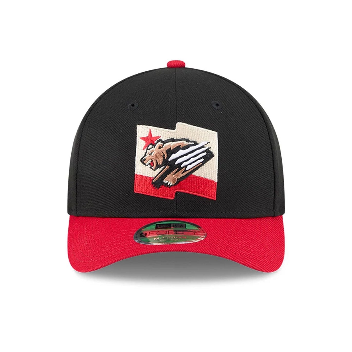 This is a Fresno Grizzlies MiLB AC Perf Player Replica Black 9FORTY M-Crown Adjustable Cap 3