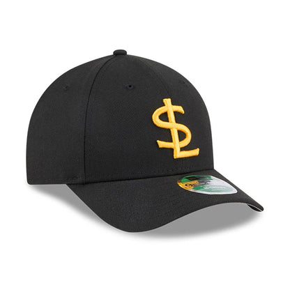 This is a Salt Lake City Bees MiLB AC Perf Player Replica Black 9FORTY M-Crown Adjustable Cap 4