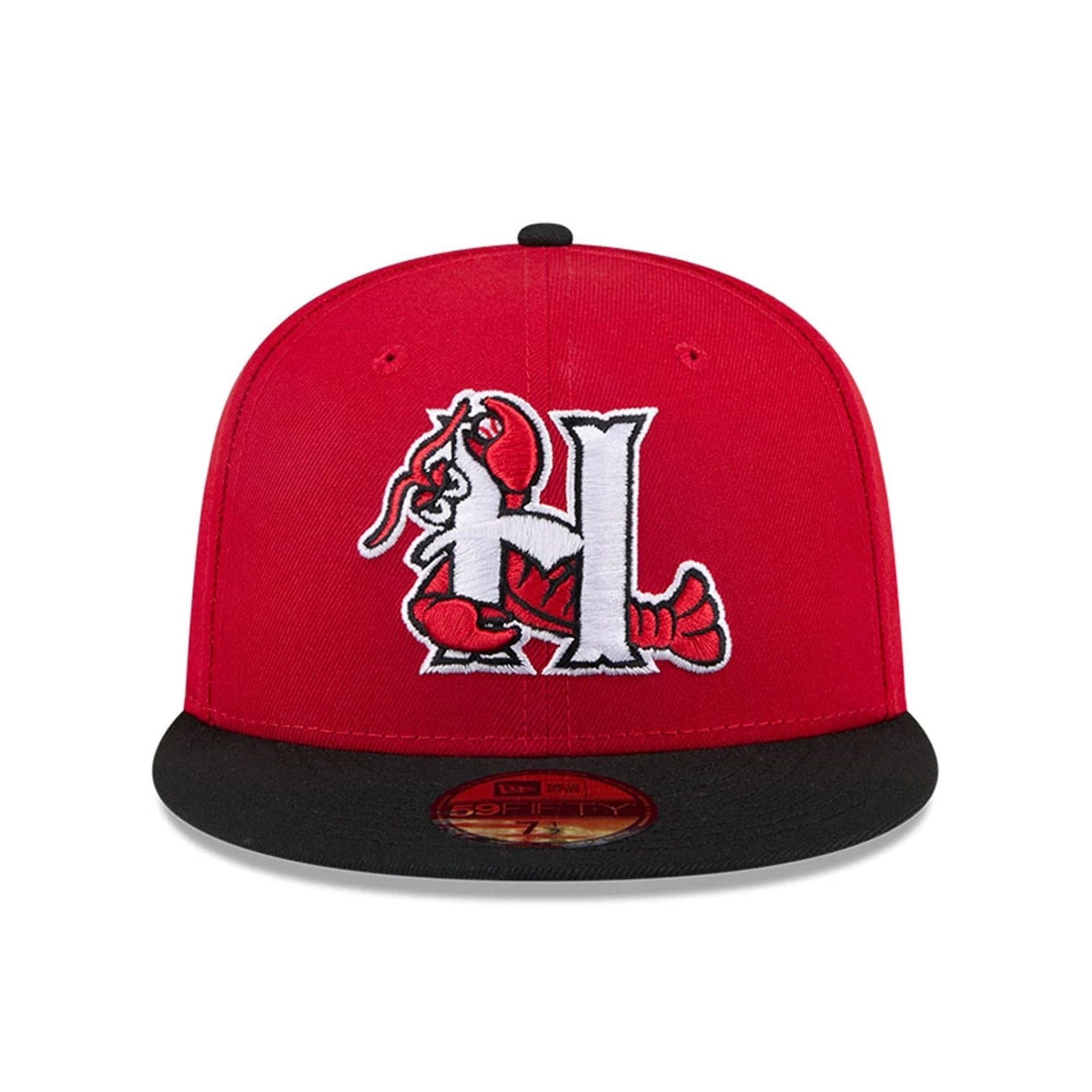 This is a Hickory Crawdads MiLB AC Perf Minor Red 59FIFTY Fitted Cap 3