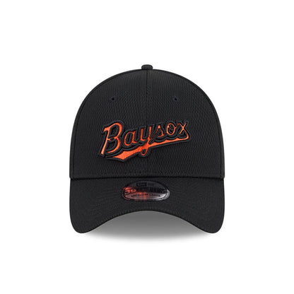 Pictured is this MiLB Batting Practice Chesapeake Baysox 39THIRTY Stretch Fit cap in black. 3
