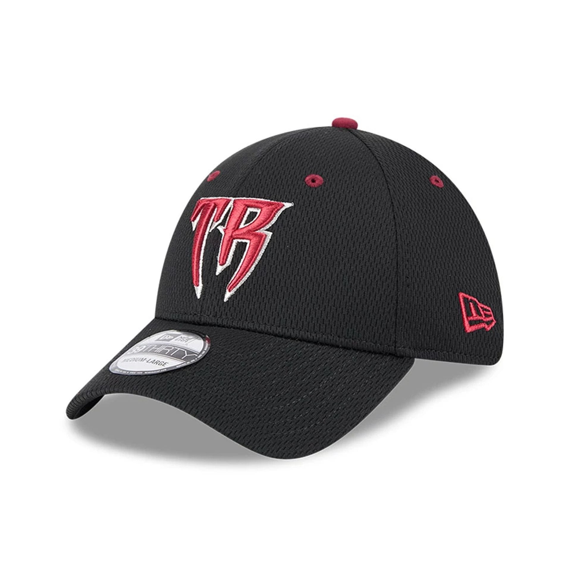 Pictured is this MiLB Batting Practice Wisconsin Timber Rattlers 39THIRTY Stretch Fit cap in black. 1