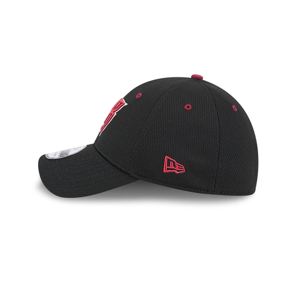 Pictured is this MiLB Batting Practice Wisconsin Timber Rattlers 39THIRTY Stretch Fit cap in black. 5