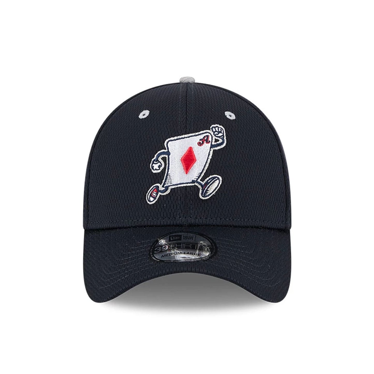 Pictured is this MiLB Batting Practice Reno Aces 39THIRTY Stretch Fit cap in navy. 2