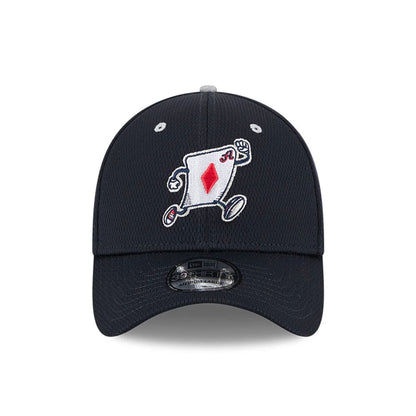 Pictured is this MiLB Batting Practice Reno Aces 39THIRTY Stretch Fit cap in navy. 2