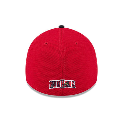 Pictured is this MiLB Batting Practice Toledo Mud Hens 39THIRTY Stretch Fit cap in red. 4