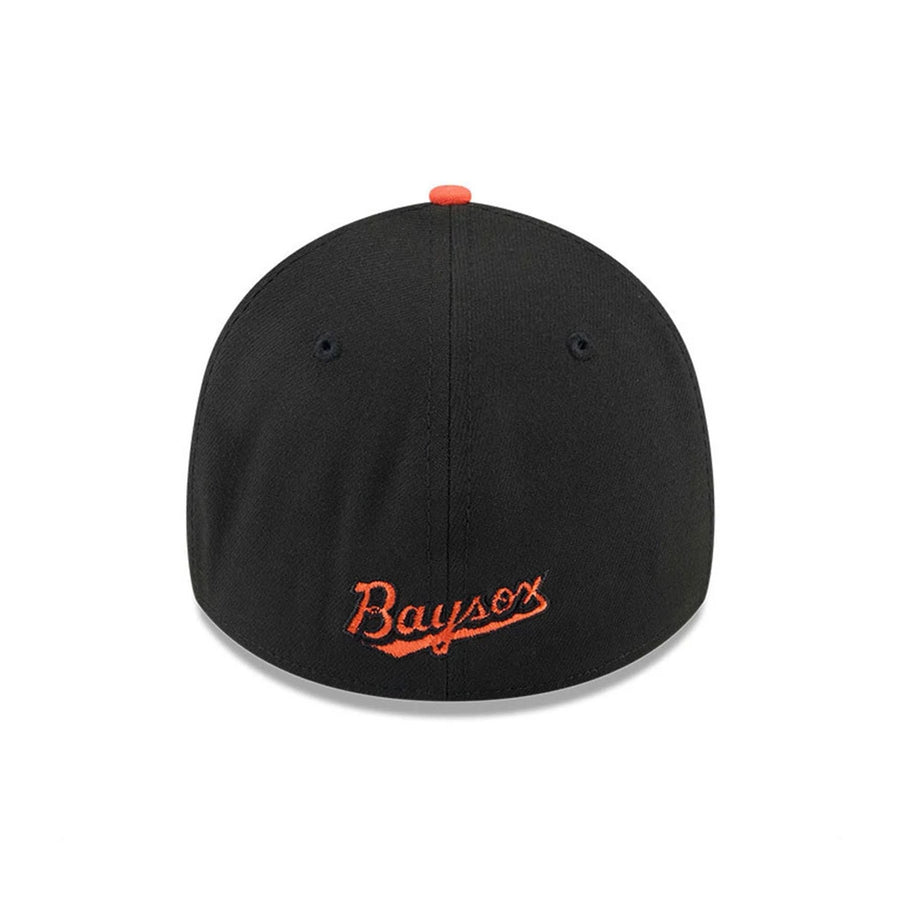 This is a Chesapeake Baysox MiLB AC Perf Black 39THIRTY Stretch Fit Cap 4