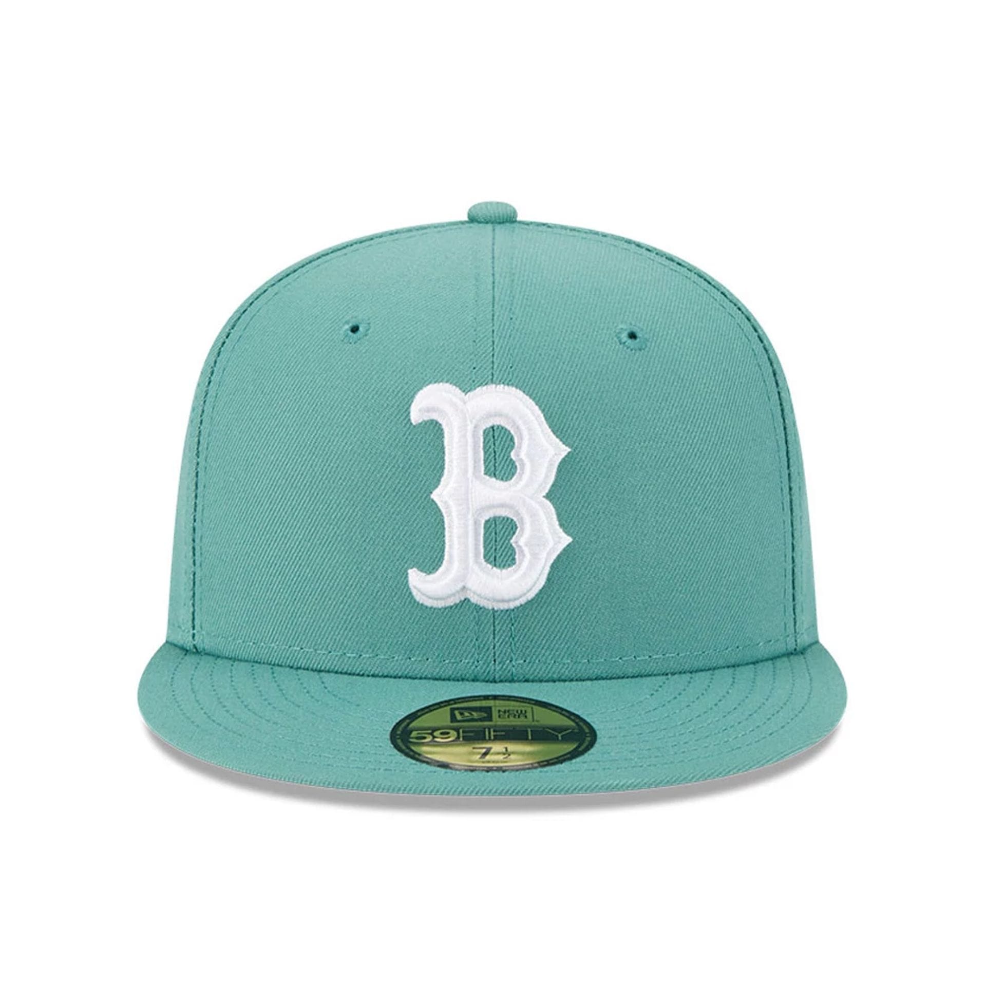 This is a Boston Red Sox MLB City Connect Pastel Green 59FIFTY Fitted Cap 3