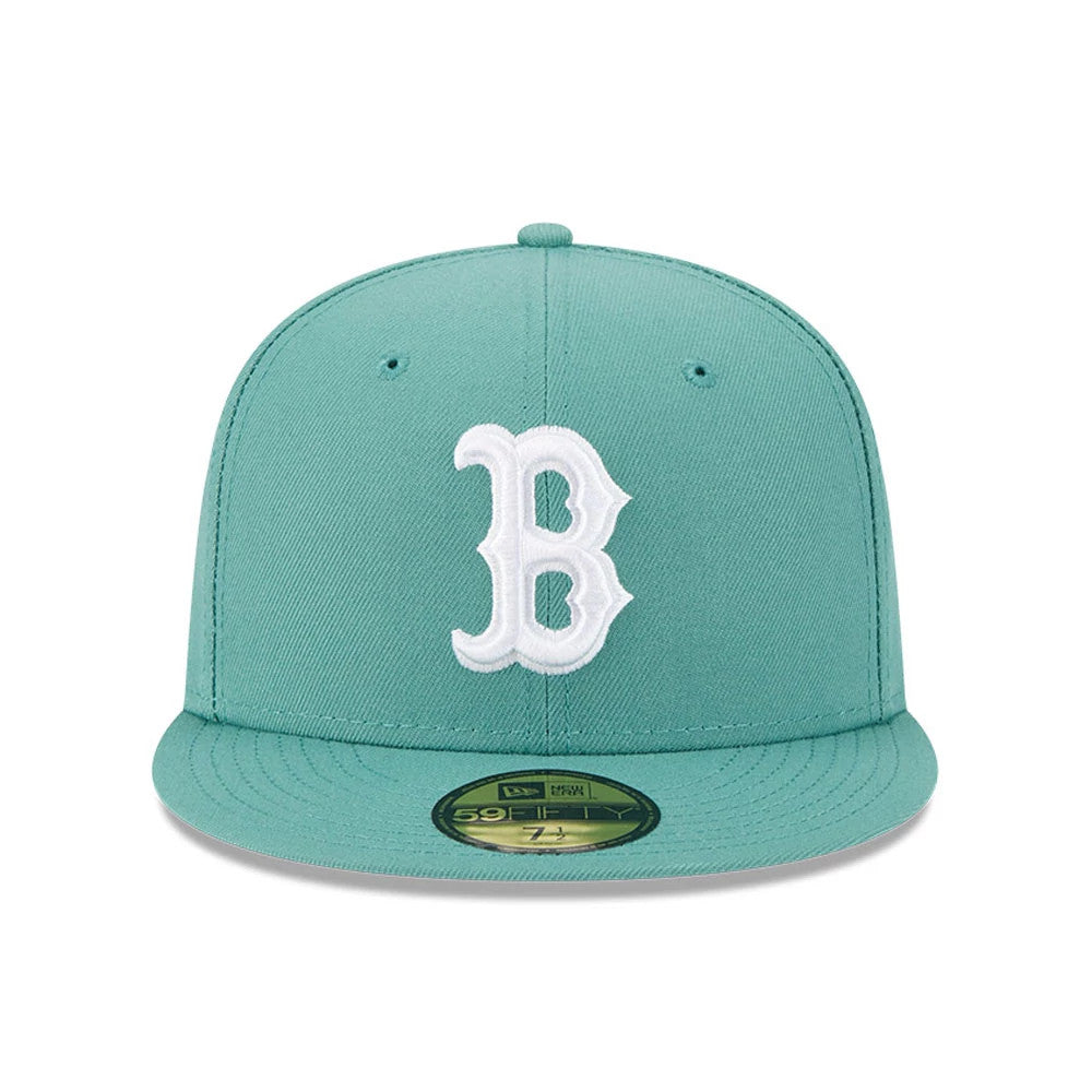 This is a Boston Red Sox MLB City Connect Pastel Green 59FIFTY Fitted Cap 3