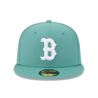This is a Boston Red Sox MLB City Connect Pastel Green 59FIFTY Fitted Cap 3