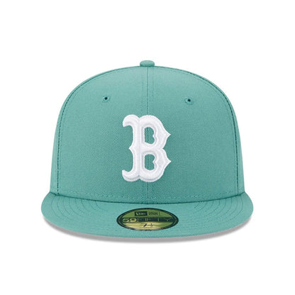 This is a Boston Red Sox MLB City Connect Pastel Green 59FIFTY Fitted Cap 3