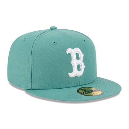 This is a Boston Red Sox MLB City Connect Pastel Green 59FIFTY Fitted Cap 4