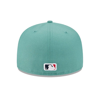 This is a Boston Red Sox MLB City Connect Pastel Green 59FIFTY Fitted Cap 7