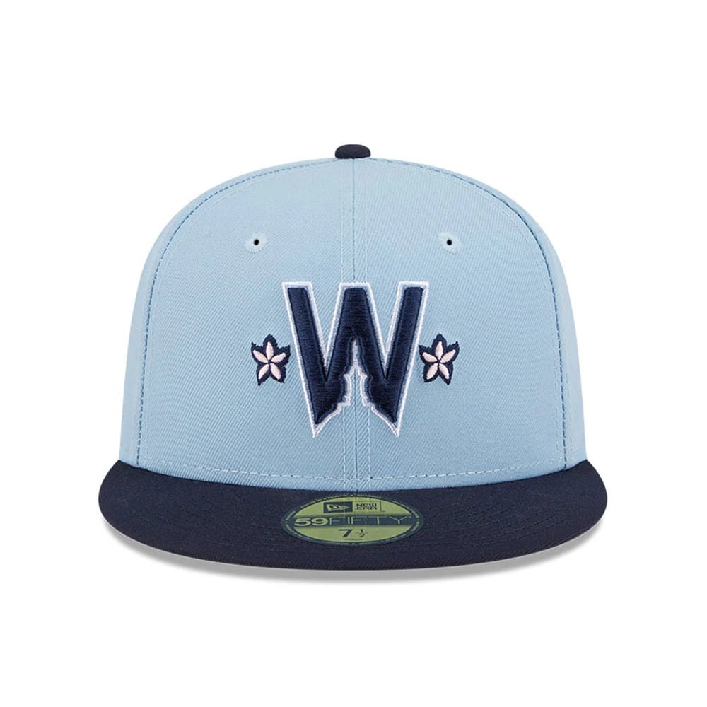 This is a Washington Nationals MLB City Connect Light Blue 59FIFTY Fitted Cap 3