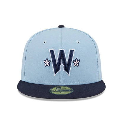 This is a Washington Nationals MLB City Connect Light Blue 59FIFTY Fitted Cap 3