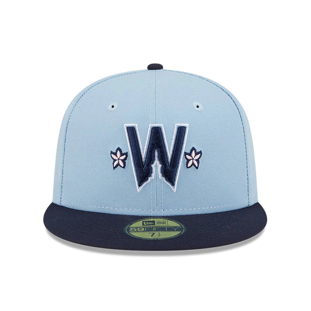This is a Washington Nationals MLB City Connect Light Blue 59FIFTY Fitted Cap 3