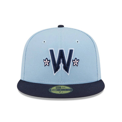 This is a Washington Nationals MLB City Connect Light Blue 59FIFTY Fitted Cap 3