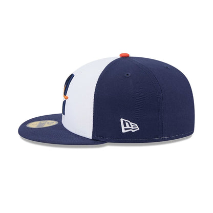 This is a Houston Astros MLB City Connect Navy 59FIFTY Fitted Cap 5