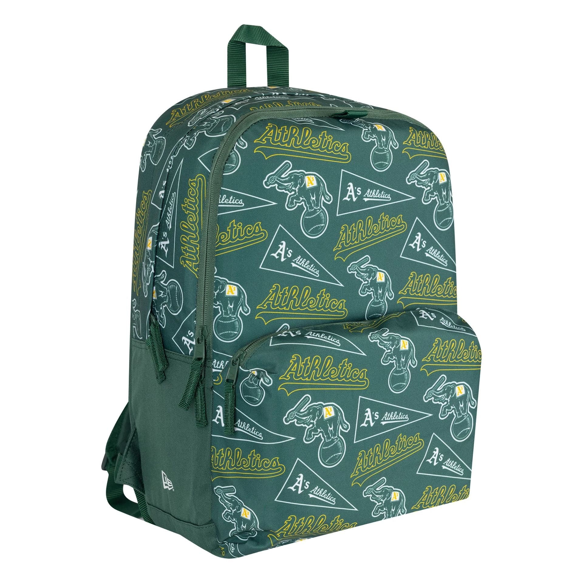 This is a Oakland Athletics MLB Green Stadium Backpack 3