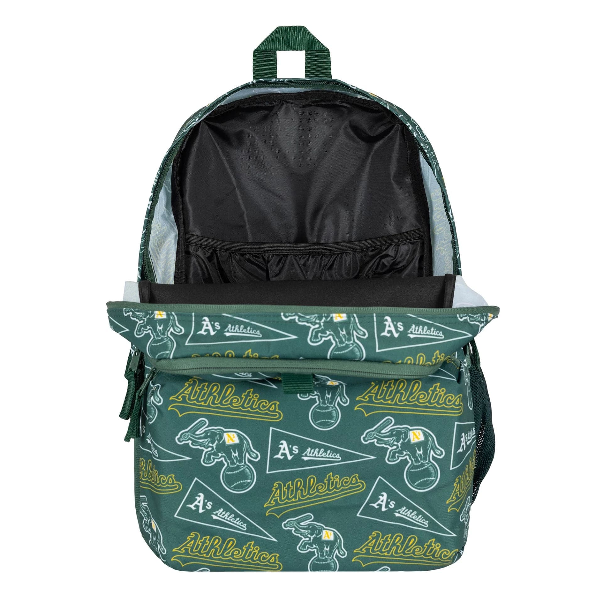 This is a Oakland Athletics MLB Green Stadium Backpack 4