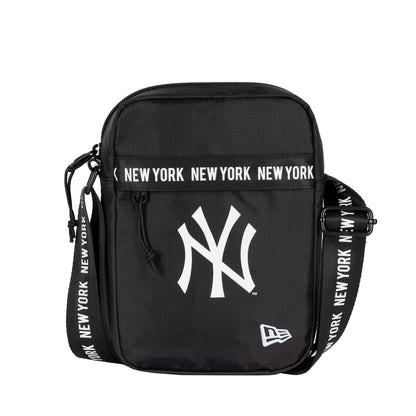 This is a New York Yankees Strap Black Side Bag 2