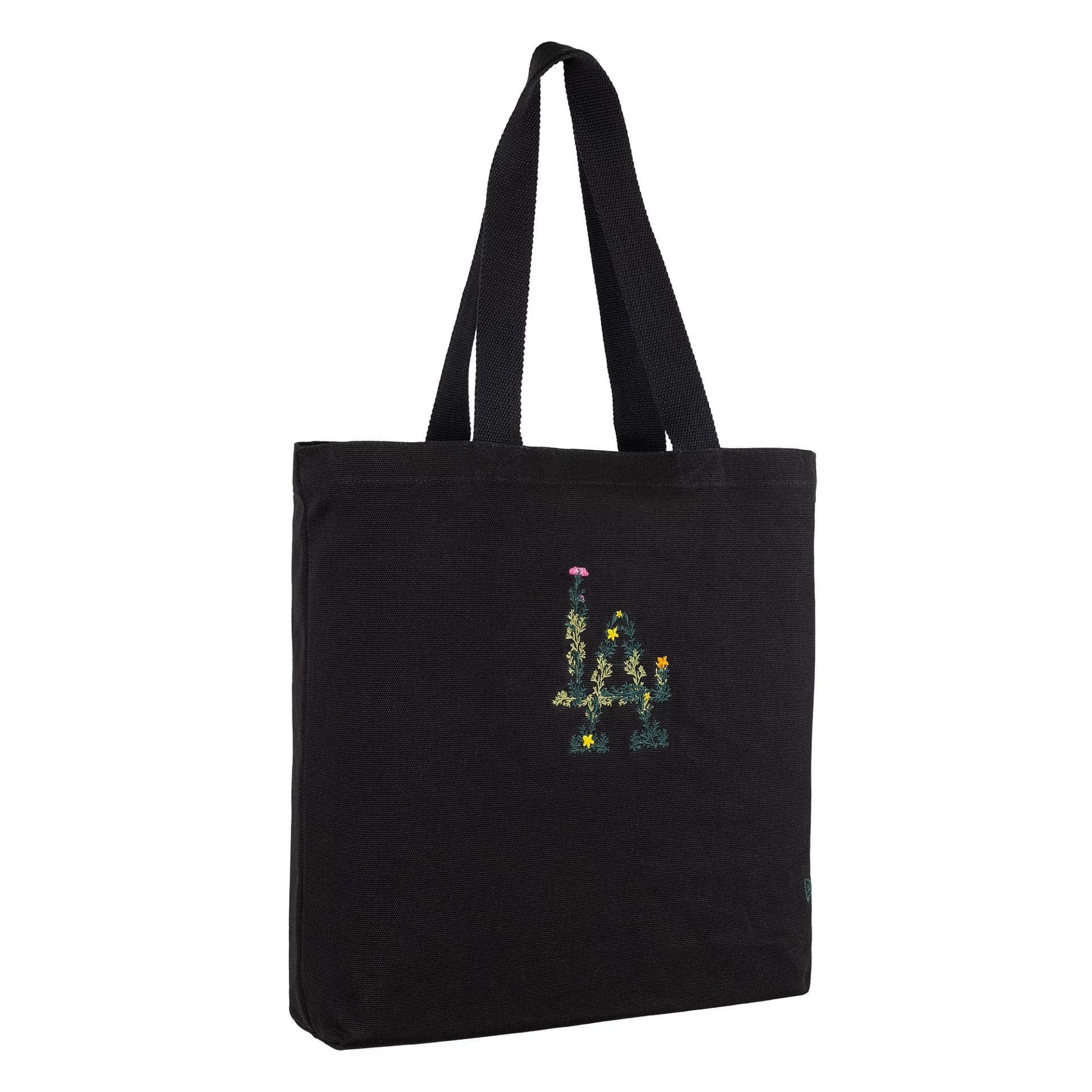 This is a LA Dodgers MLB Floral Black Tote Bag 3