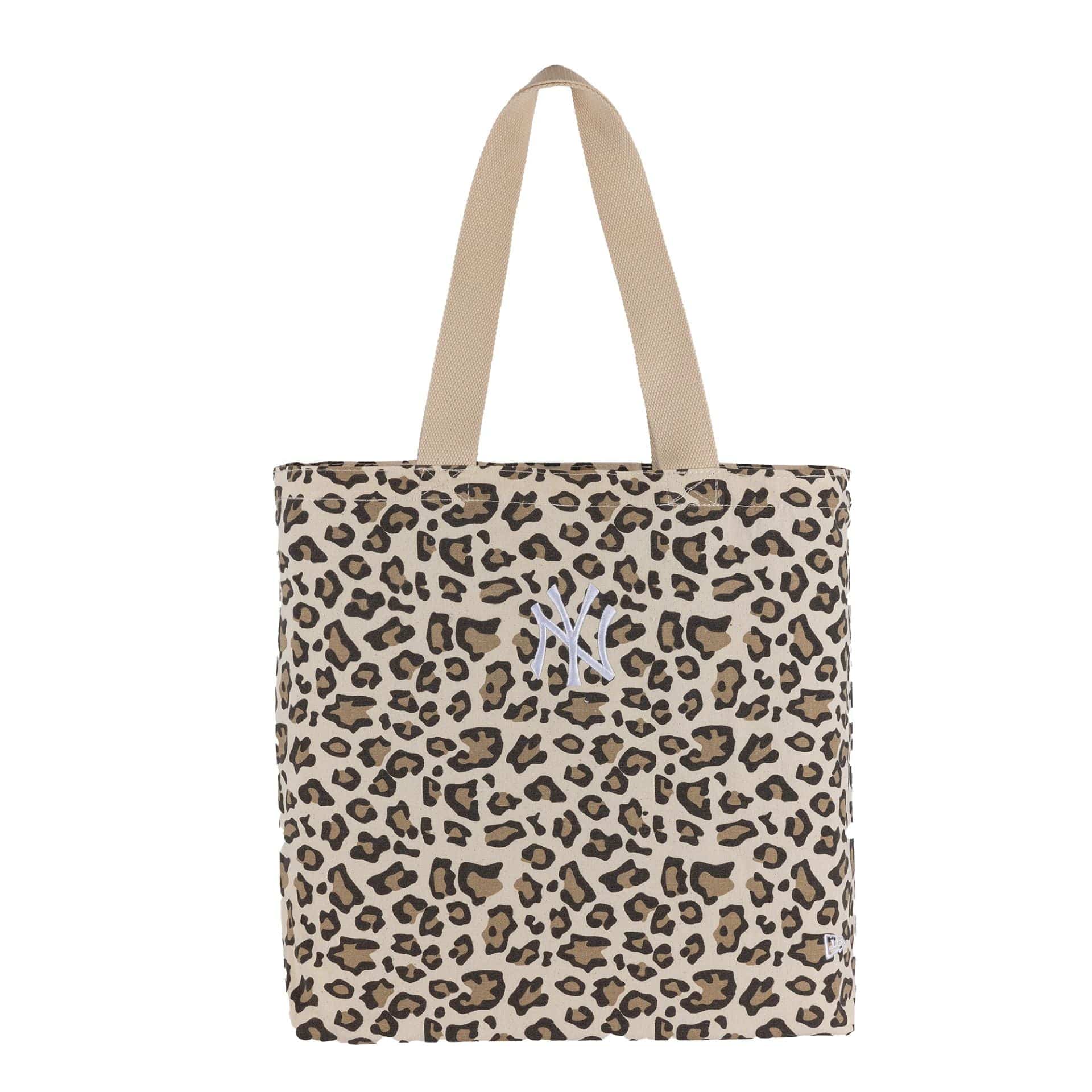 This is a New York Yankees Animal Print Leopard Tote Bag 2