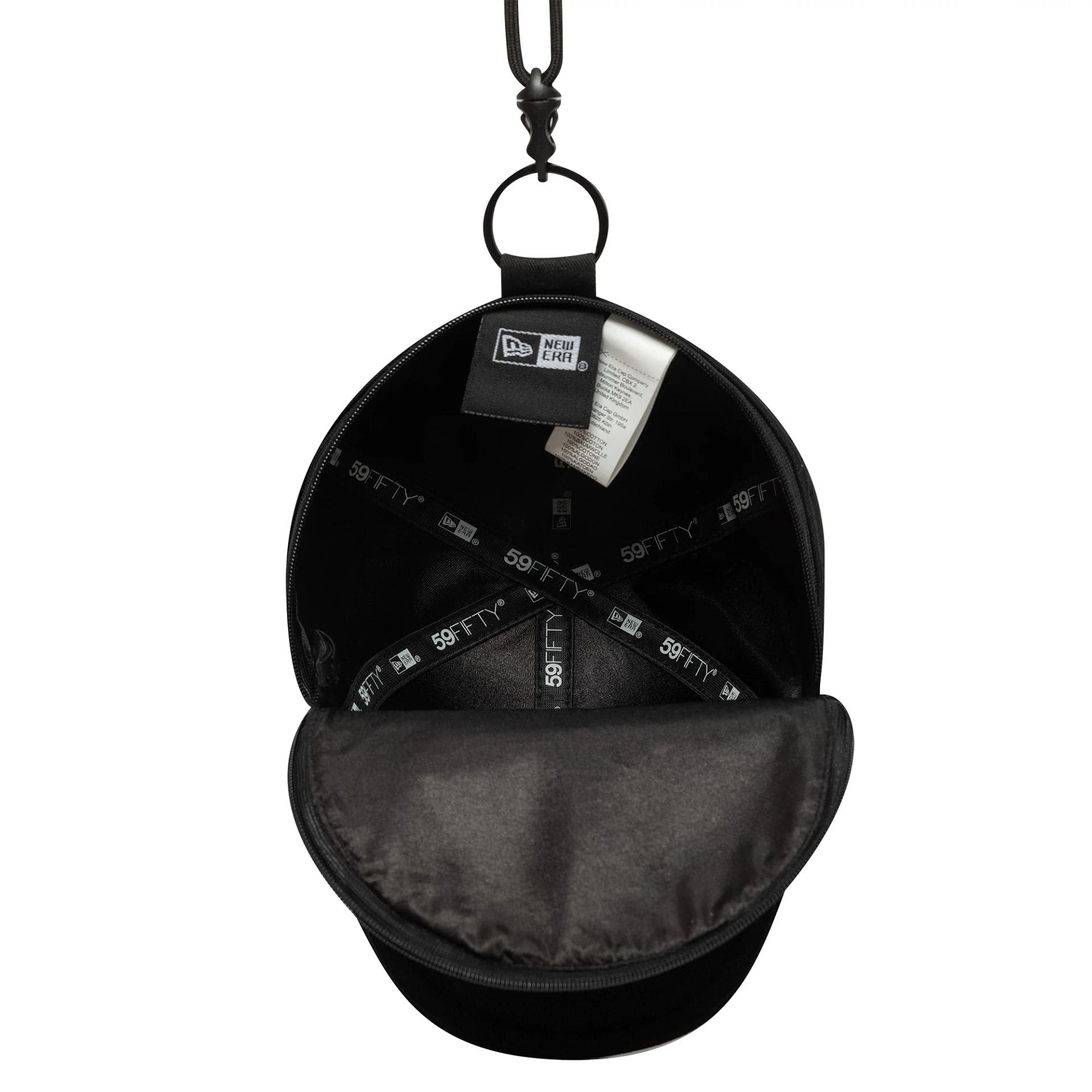 This is a New Era 59FIFTY Black Cap Pouch 2