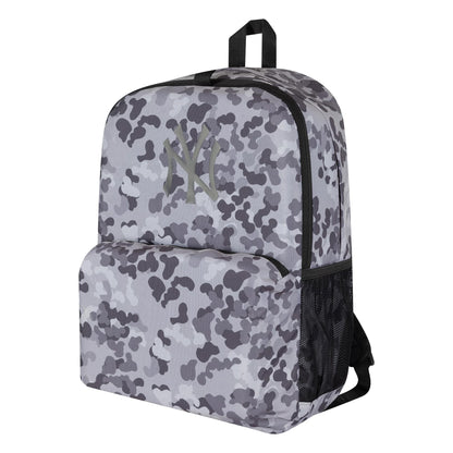 This is a New York Yankees MLB All Over Print Grey Stadium Backpack 1