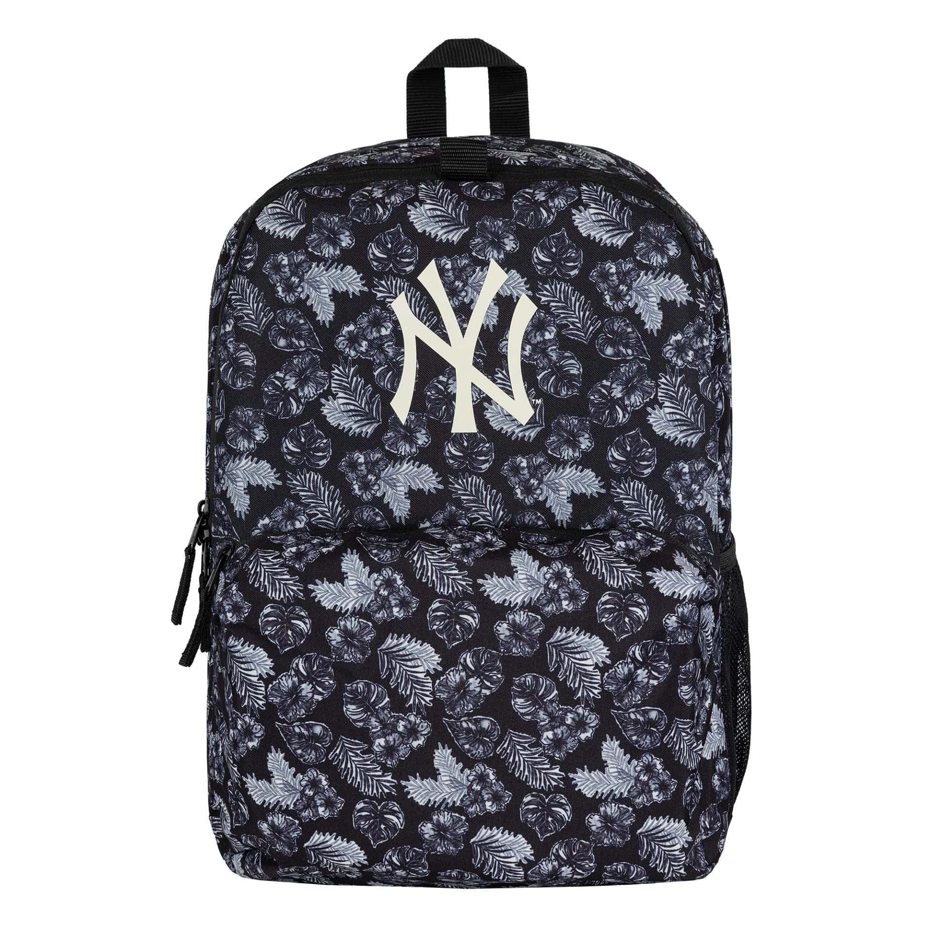 This is a New York Yankees MLB All Over Print Black Stadium Backpack 2