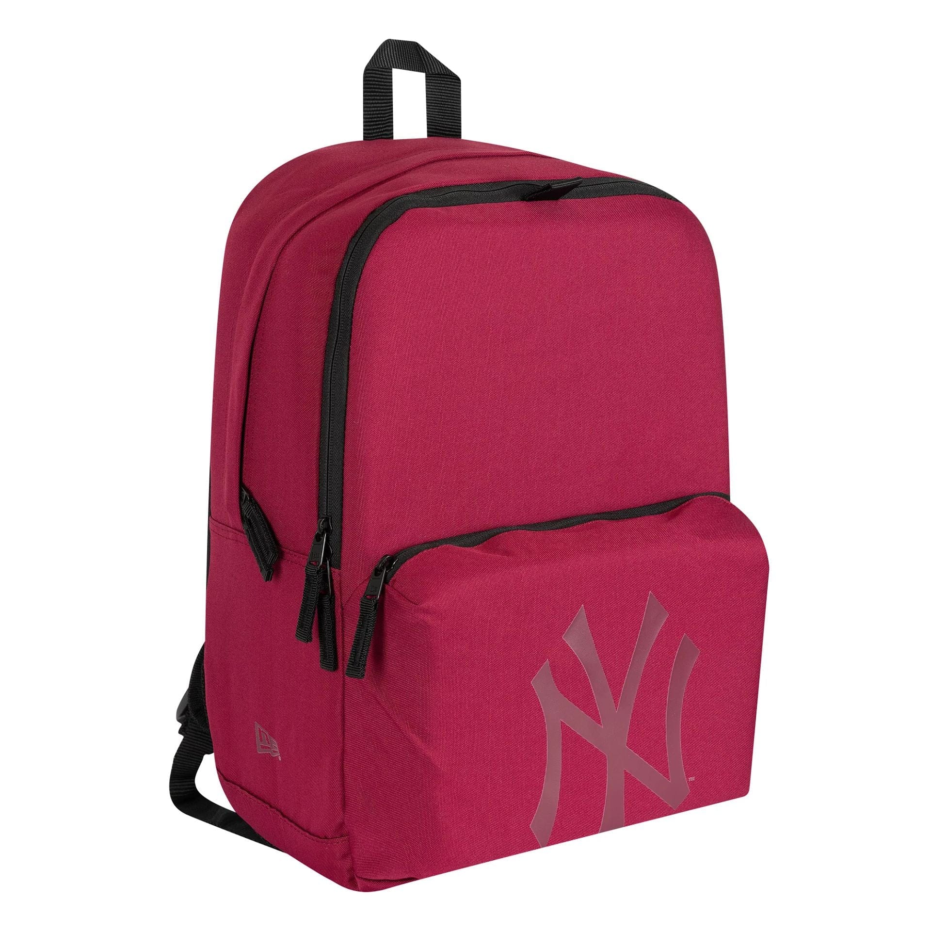 This is a New York Yankees MLB Dark Pink Stadium Backpack 1