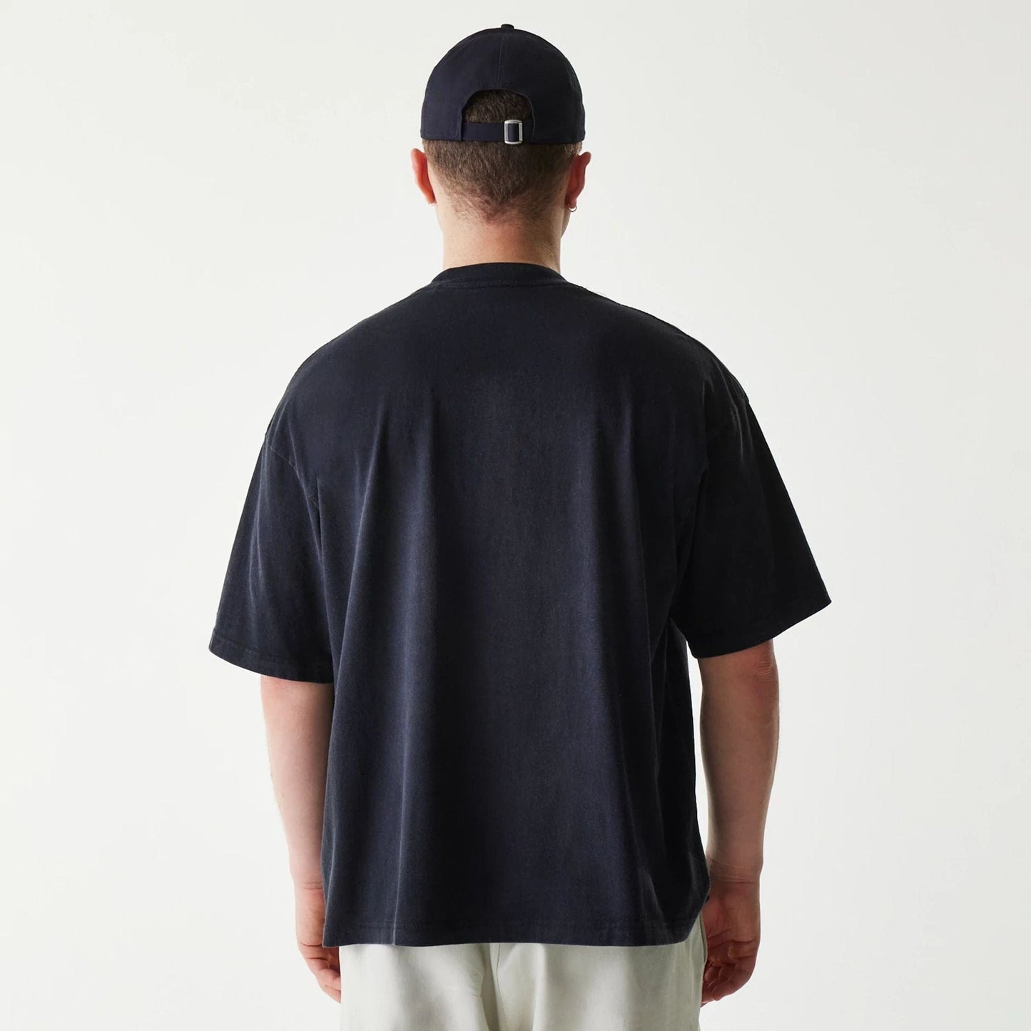 The Male model is wearing Miami Marlins MLB City Connect G1 Black T-Shirt 2