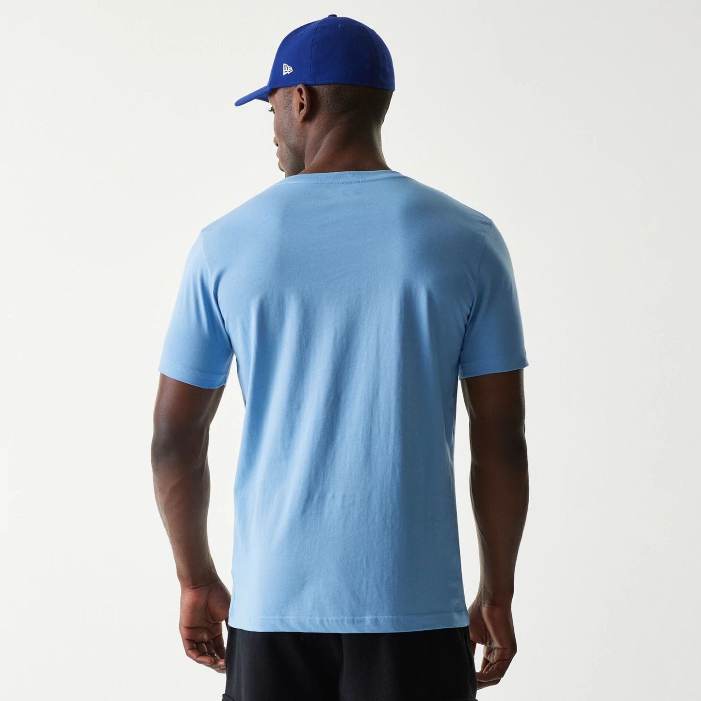 The Male model is wearing Milwaukee Brewers MLB City Connect Blue T-Shirt 2