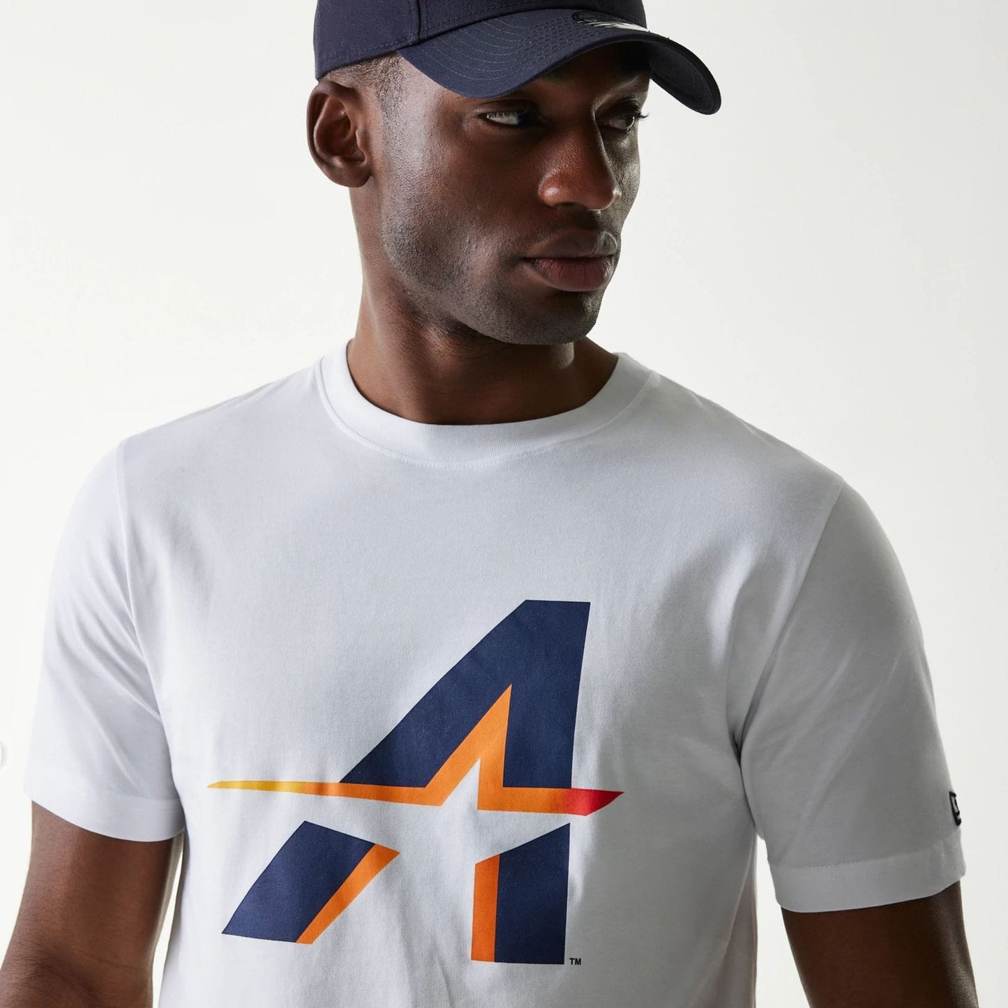The Male model is wearing Houston Astros MLB City Connect 2025 White T-Shirt 3