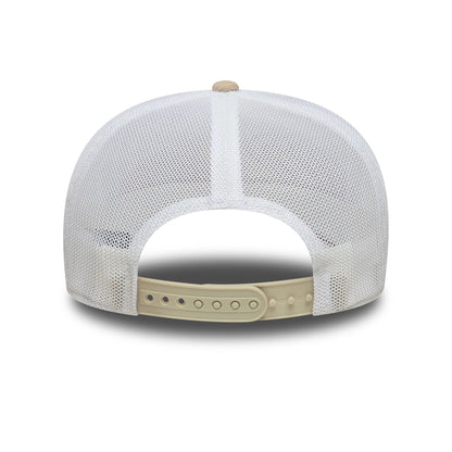 This is a Visa Cash App Racing Bulls Yuki Tsunoda Monaco Race Special Cream 9SEVENTY Stretch Snap Adjustable Cap 5