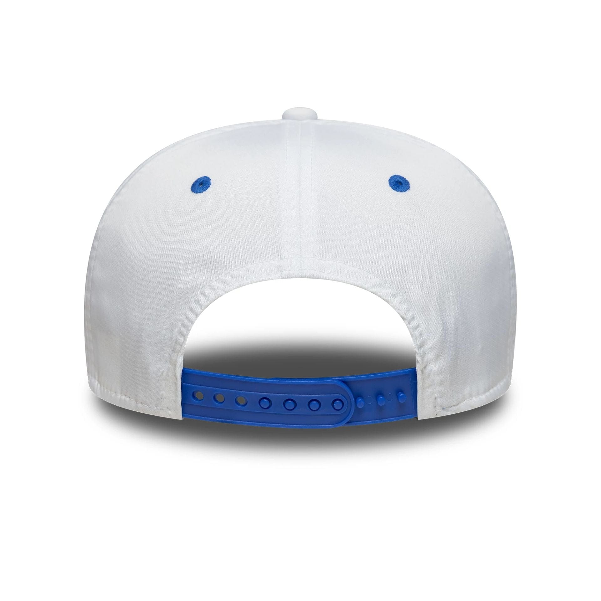 This is a Visa Cash App Racing Bulls Driver Yuki Tsunoda White 9SEVENTY Stretch Snap Adjustable Cap 4