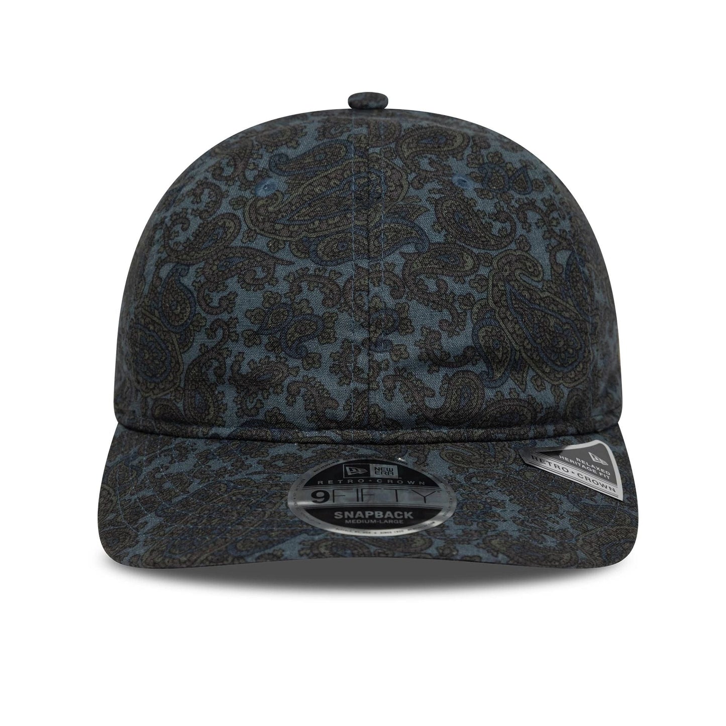 This is a New Era Paisley Navy Retro Crown 9FIFTY Adjustable Cap 2
