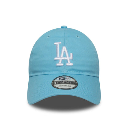 This is a LA Dodgers MLB League Essential Pastel Blue 9TWENTY Adjustable Cap 2