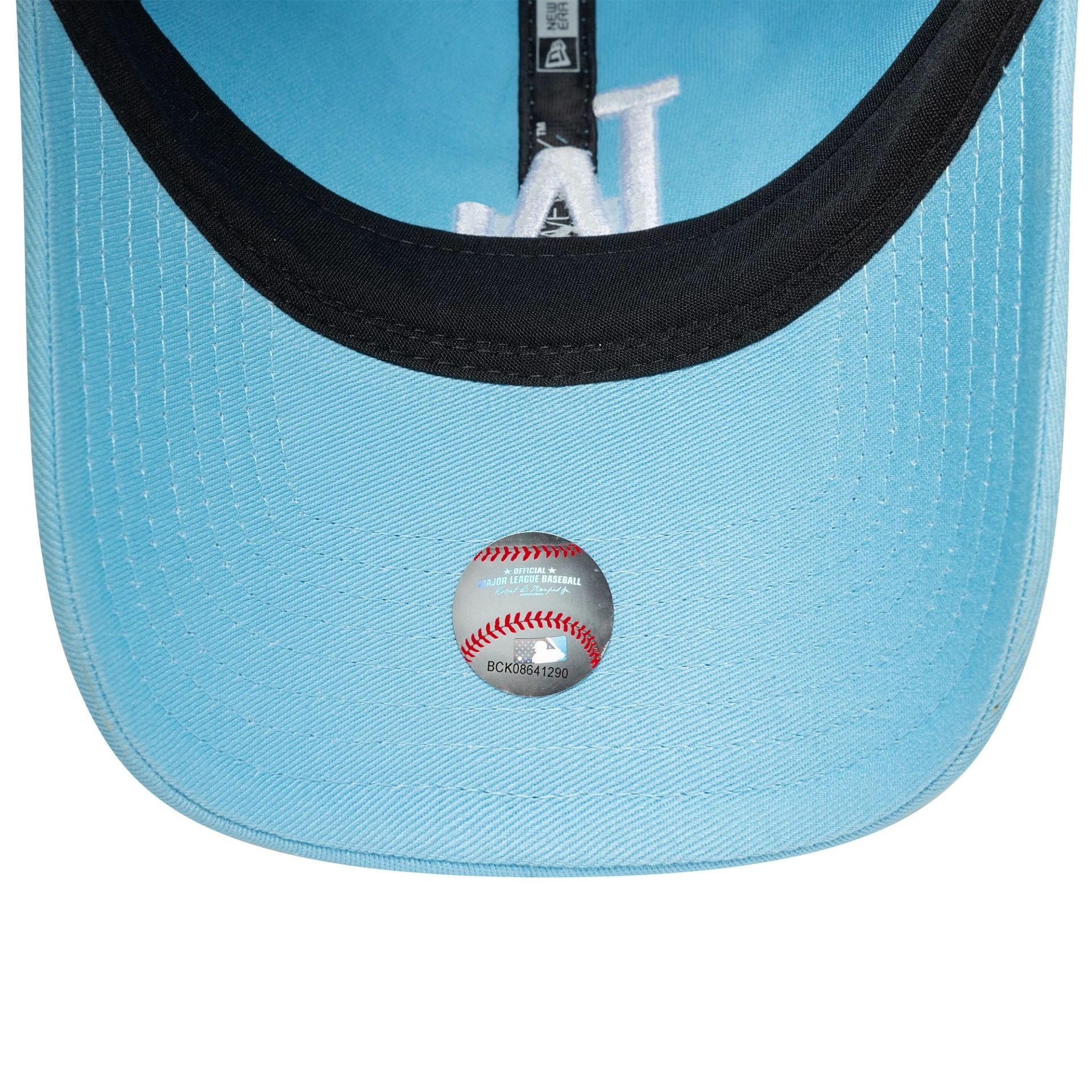 This is a LA Dodgers MLB League Essential Pastel Blue 9TWENTY Adjustable Cap 5