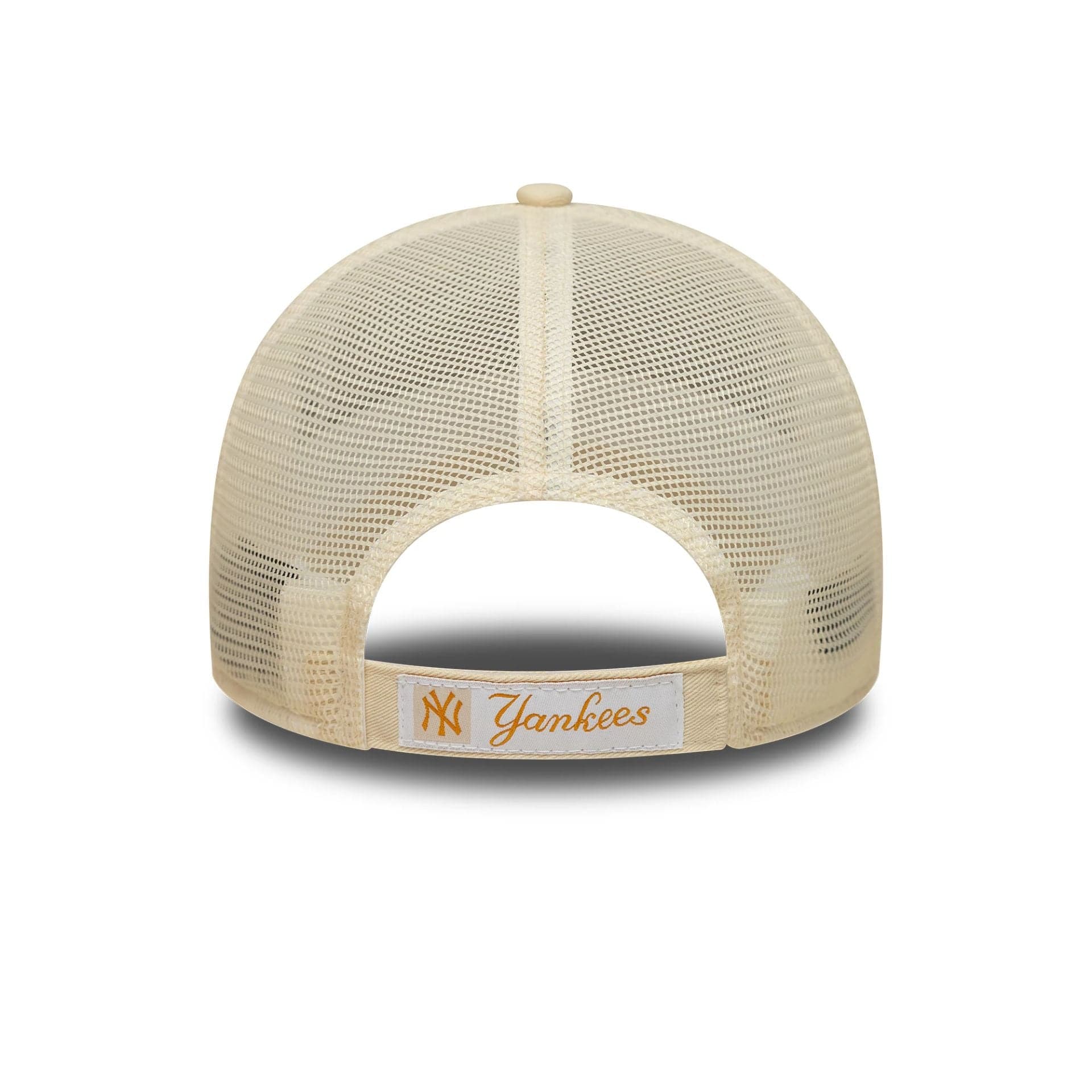 This is a New York Yankees MLB Homefield Cream 9FORTY Trucker Adjustable Cap 4