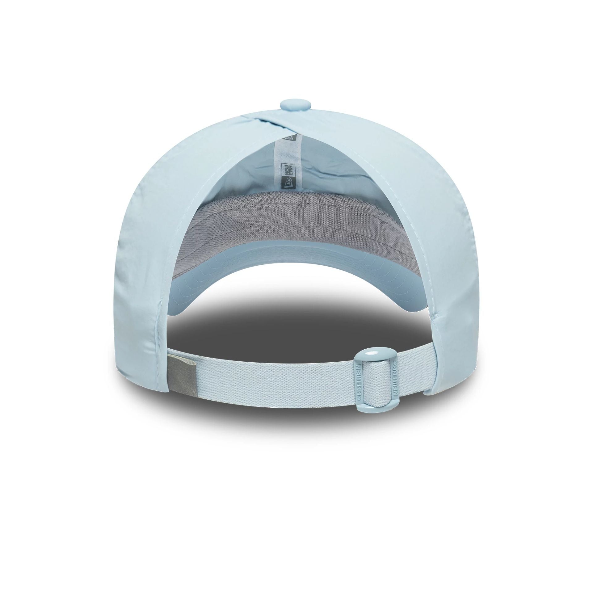 This is a Womens New Era Pastel Blue Pony Tail Adjustable Cap 2