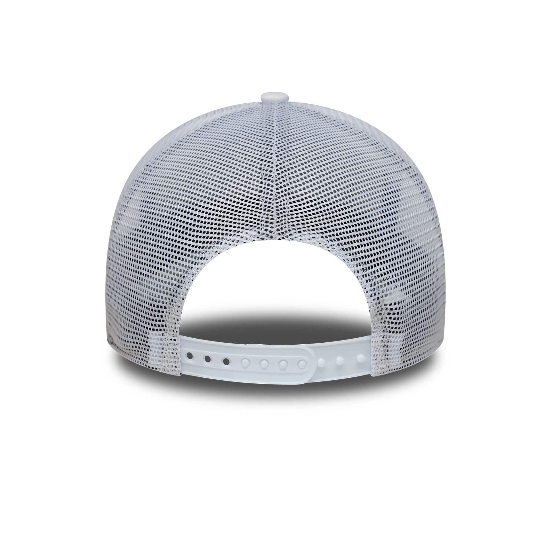 This is a New Era Summer Santorini Pastel Green 9FORTY A-Frame Trucker Adjustable Cap 4