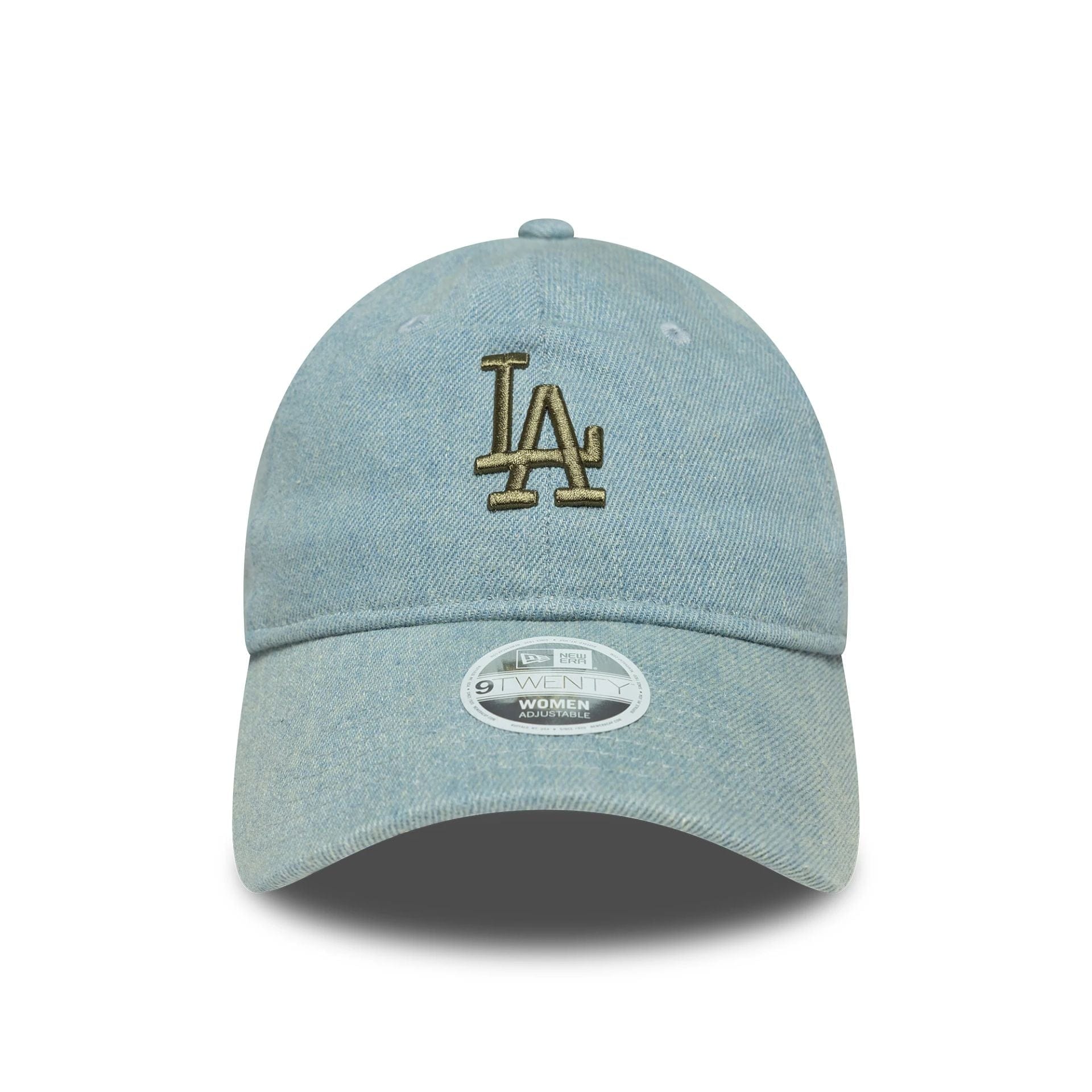 This is a LA Dodgers Womens MLB Denim Pastel Blue 9TWENTY Adjustable Cap 2