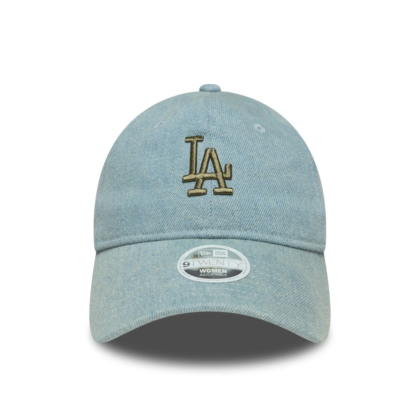 This is a LA Dodgers Womens MLB Denim Pastel Blue 9TWENTY Adjustable Cap 2