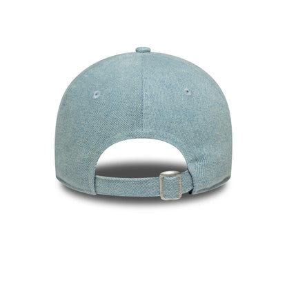 This is a LA Dodgers Womens MLB Denim Pastel Blue 9TWENTY Adjustable Cap 4