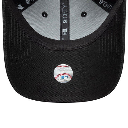 Pictured is this Womens MLB Floral Infill LA Dodgers 9FORTY cap in black. 5